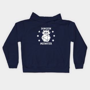 Dungeon Meowster (Dark Background) Kids Hoodie